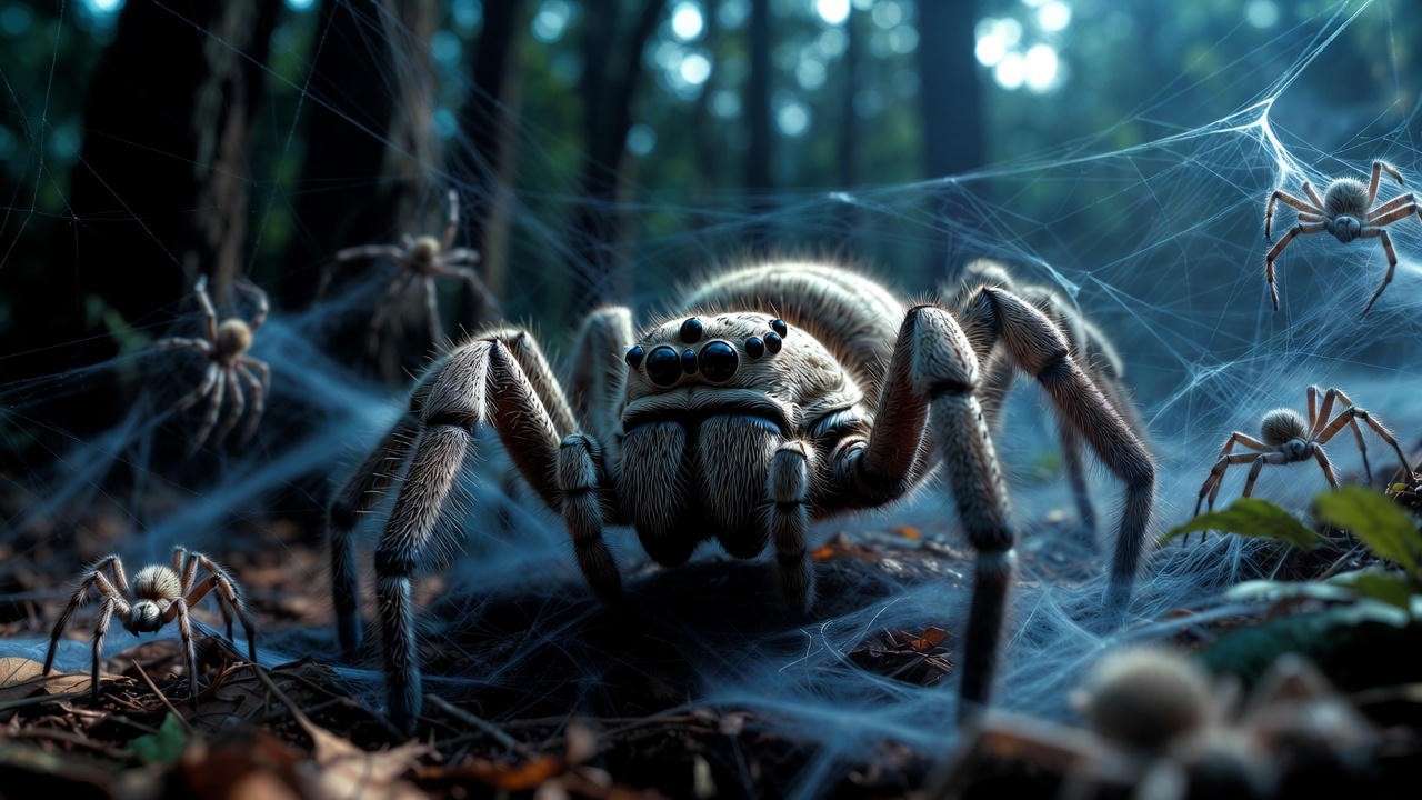 Aragog the Acromantula in the Forbidden Forest from Harry Potter and the Chamber of Secrets.
