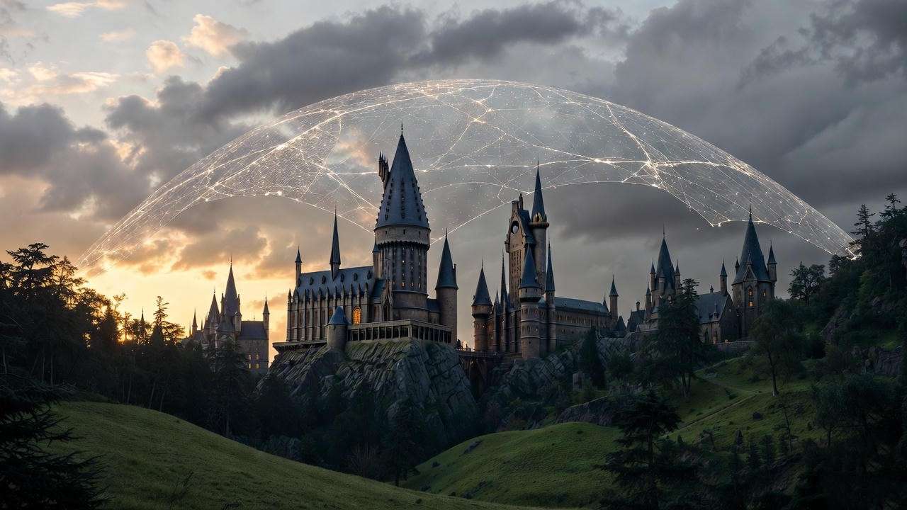 Cracking anti-Apparition wards around Hogwarts castle

