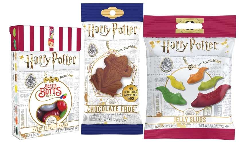 Harry Potter Jelly Gummy Candy Slugs, Bertie Botts Every Flavour Jelly Beans & Chocolate Crispy Frog (Bundle of 3 Items)