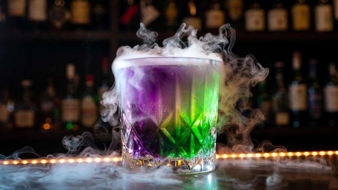Colour-changing Polyjuice Potion cocktail in a Bloomsbury pub 