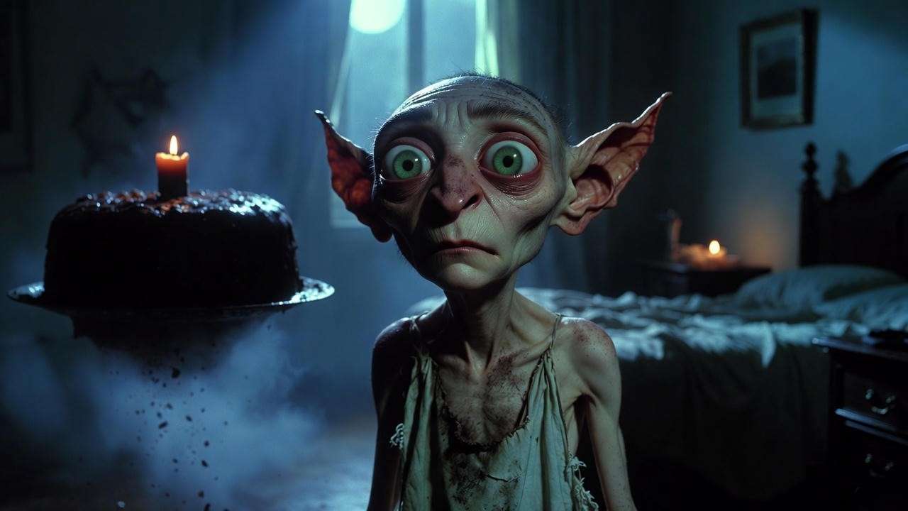 Dobby the house-elf in Harry Potter and the Chamber of Secrets.
