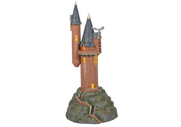 Department 56, Glass Stone Harry Potter Village the Owlery Lit Building, 10.63 Inch, Multicolor 