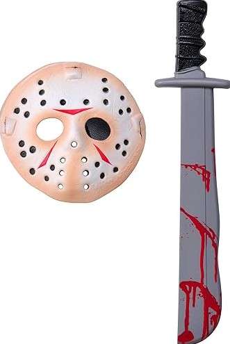 Friday The 13Th Jason Voorhees Mask And Machete Set
