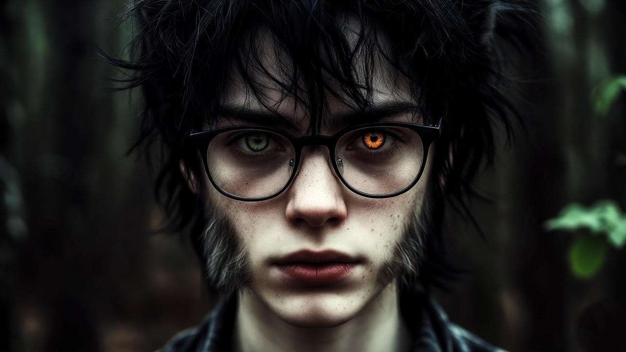 Harry Potter struggling with werewolf curse in emotional fan theory art