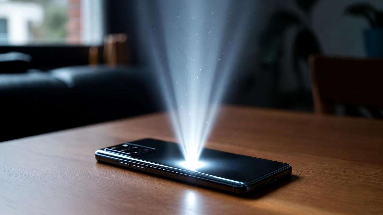 Smartphone flashlight activated like the Harry Potter Lumos spell Easter egg