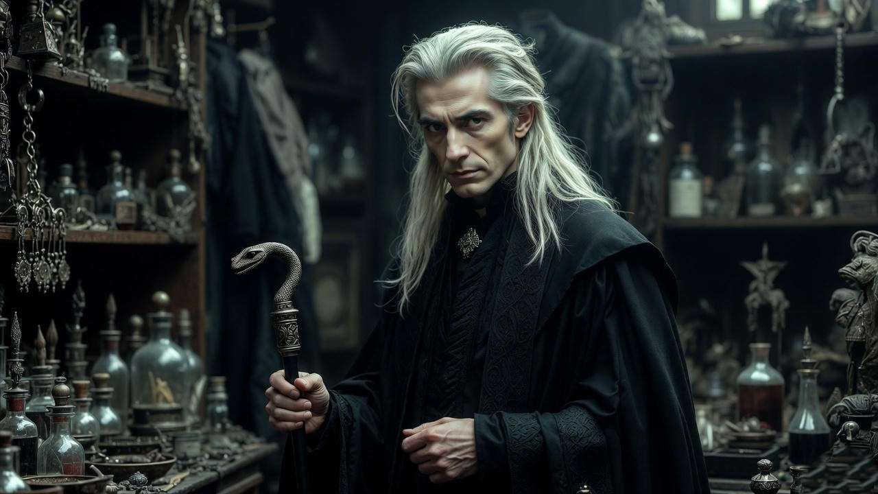 Jason Isaacs as Lucius Malfoy in Harry Potter and the Chamber of Secrets.
