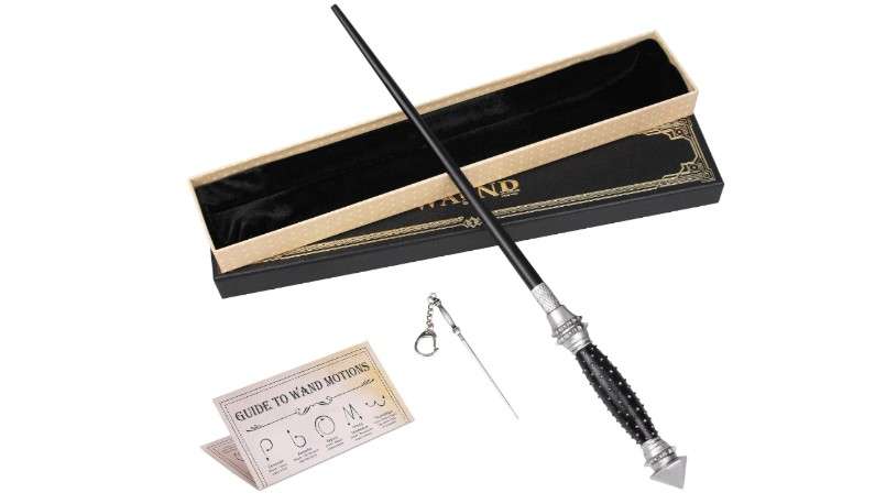 KingVows Magic Witch Wand Wizard Props for Kid Witchcraft Cosplay Accessories Sorcerer Collection with Gift Box (Conical) 