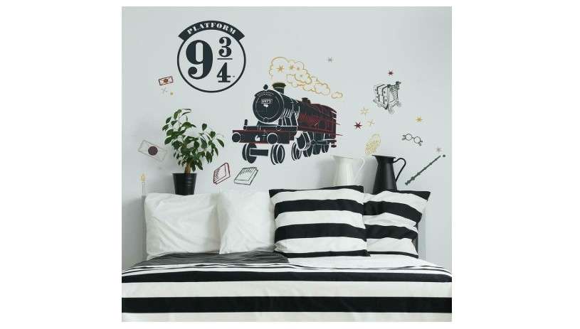 RoomMates RMK4956GM Hogwarts Express Train Giant Peel and Stick Wall Decal 