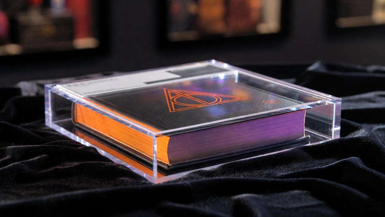 CGC-graded Harry Potter and the Deathly Hallows UK first edition in protective slab 