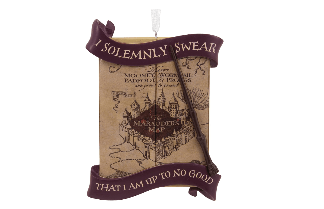 Hallmark Harry Potter Marauder's Map Christmas Ornament