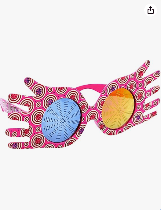 Sun-Staches Luna Lovegood Spectrespecs | Official Wizarding World Sunglasses | Harry Potter Costume Accessory | UV400 Lenses | One Size Fits All
