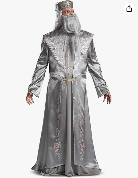 Disguise Men's Harry Potter Dumbledore Deluxe Adult Costume
