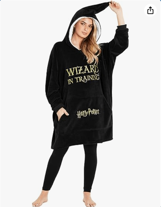 Harry Potter Oversized Blanket Hoodie Gifts for Women, Men, Adults Teens, Fleece Wearable Blanket with Hood and Pocket