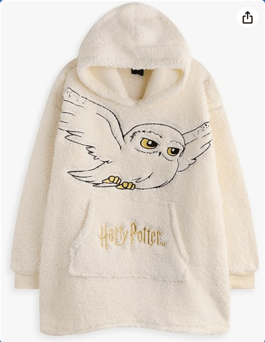 Harry Potter Womens Wearable Blanket Hoodie Options | Adults Fluffy Fleece Hooded Pullover Sherpa Lined with Big Pocket