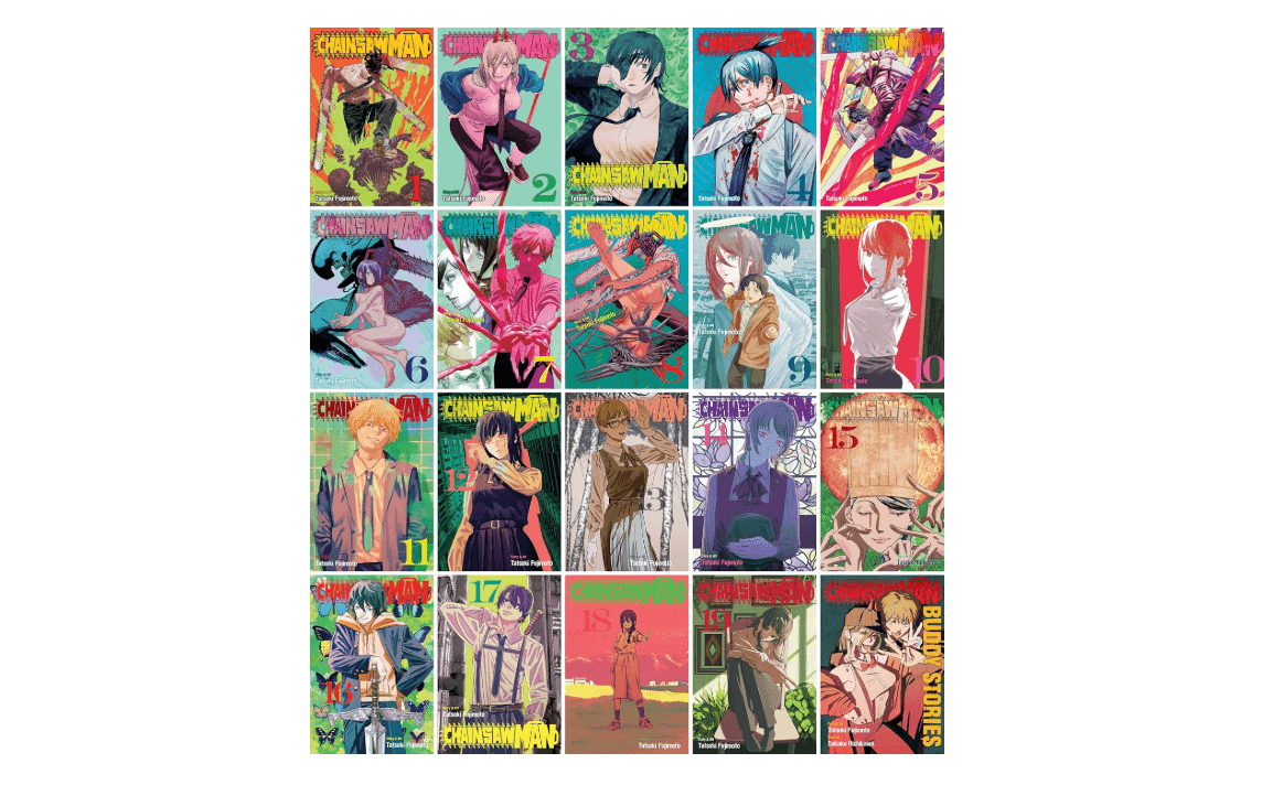 Chainsaw Man Complete Collection (Vol. 1-19 + Buddy Stories), Manga Series Set by Tatsuki Fujimoto (20 Books)