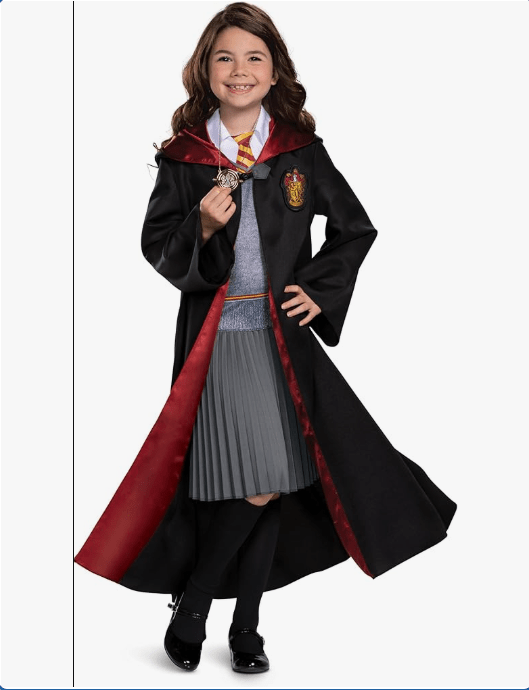Disguise Hermione Granger Costume with Necklace, Official Harry Potter Halloween Outfit and Accessory
