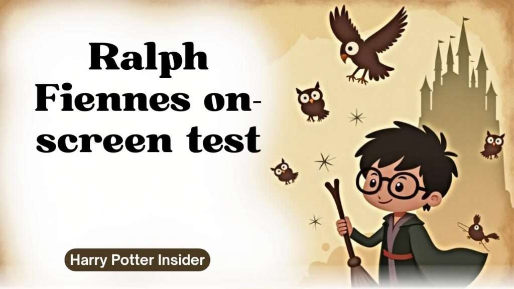 Ralph Fiennes on-screen test