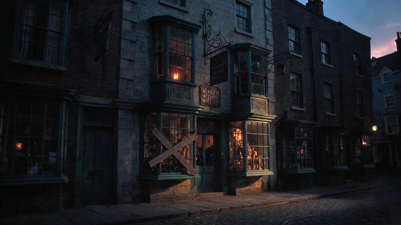 Weasleys’ Wizard Wheezes reopening after the Battle of Hogwarts – what happened to Verity post-war
