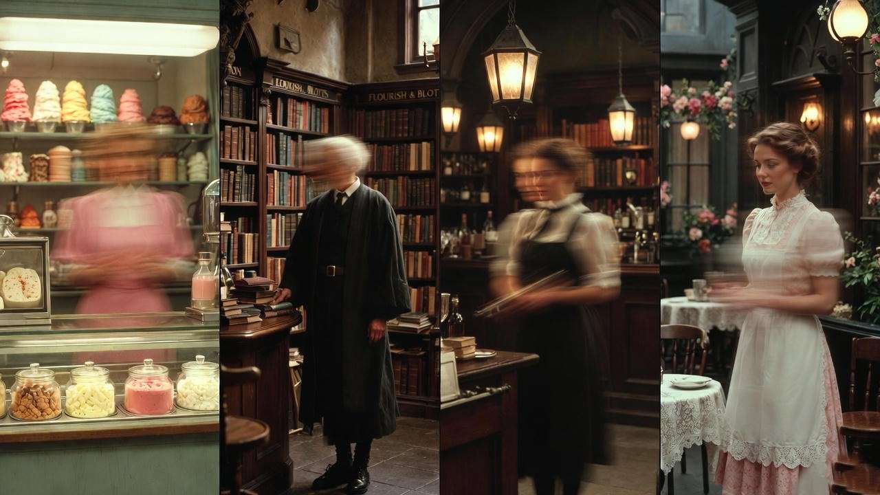 Other forgotten background witches and wizards in Diagon Alley like Verity
