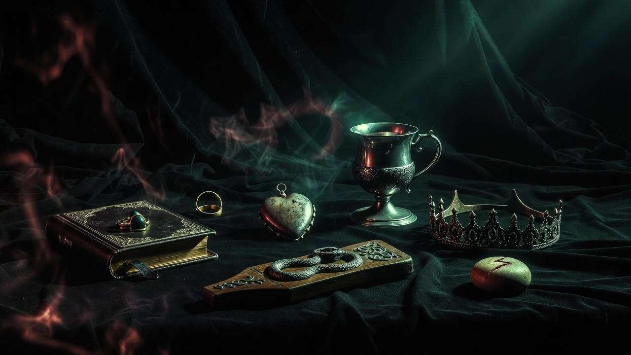 All seven Horcruxes with failing protective enchantments

