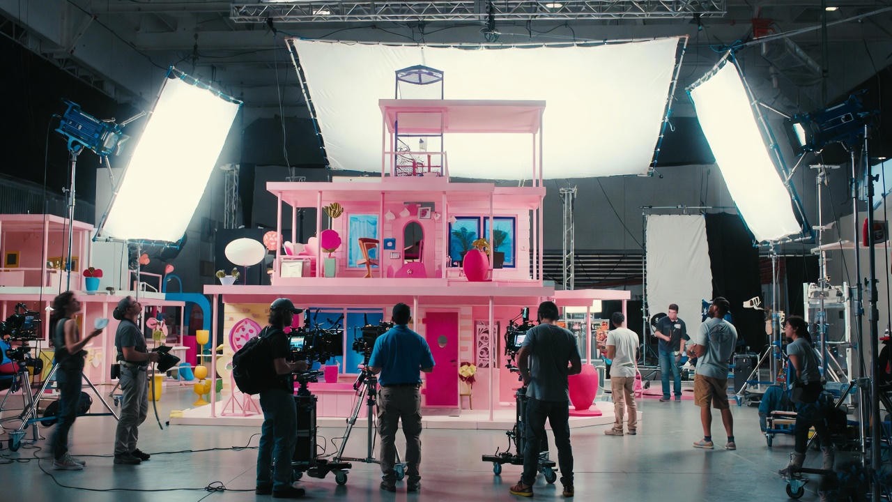 Behind-the-scenes of the Barbie movie set produced by Tom Ackerley and LuckyChap Entertainment