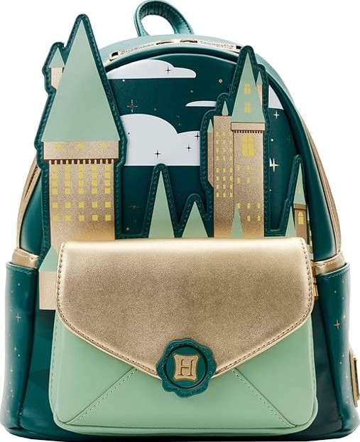 Loungefly Harry Potter Golden Hogwarts Mini Backpack Standard 