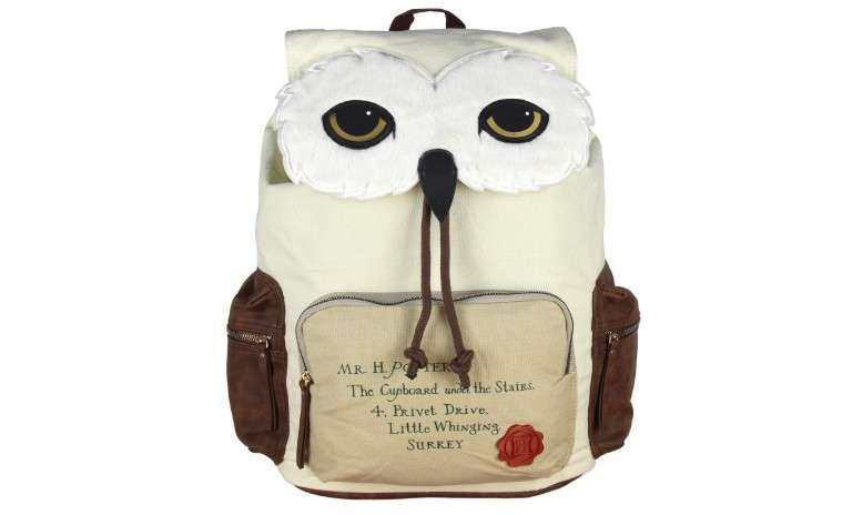 Bioworld Harry Potter Backpack Hedwig Owl Hogwarts Letter Laptop Rucksack 