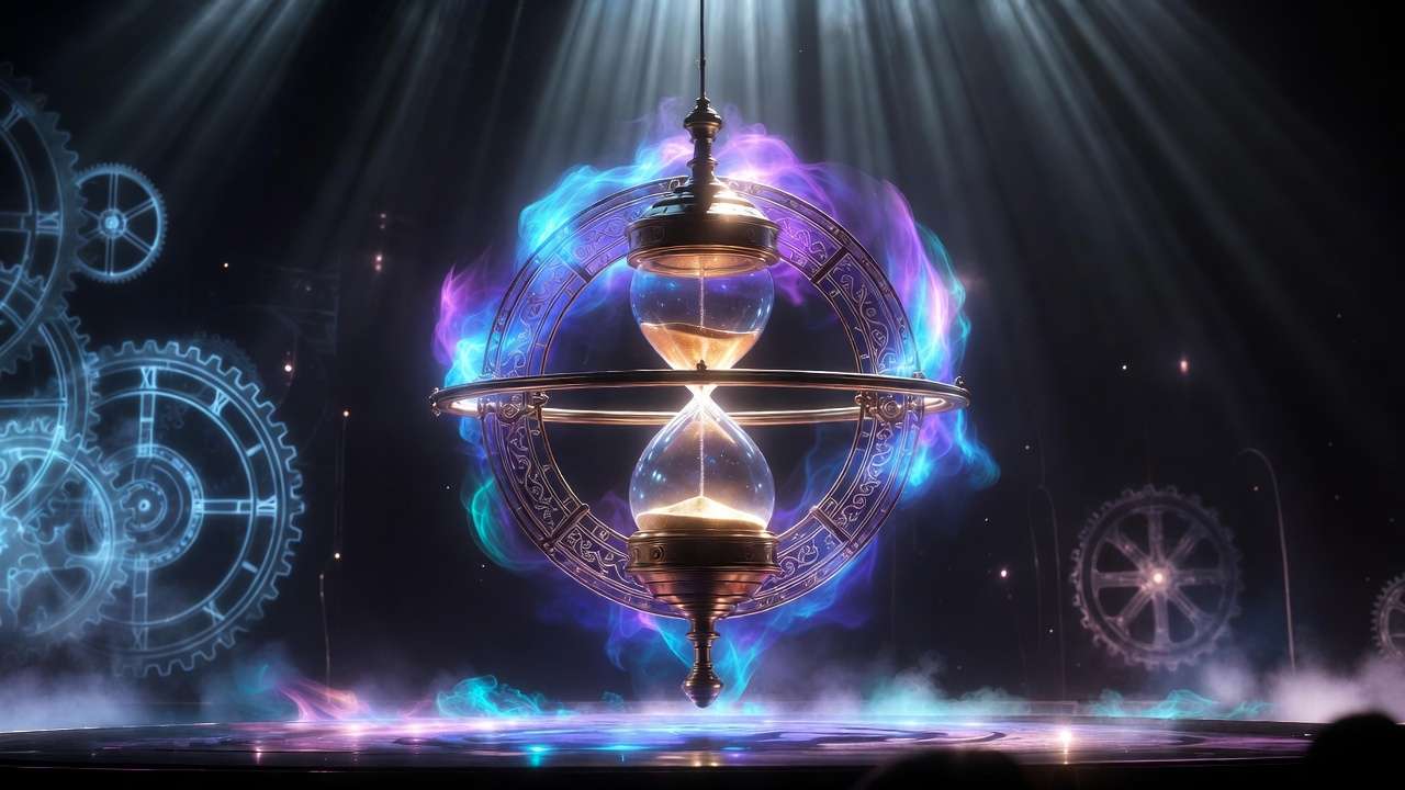 Glowing Time-Turner and magical time effects on stage in Harry Potter and the Cursed Child touring production