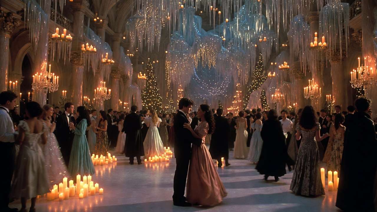 Yule Ball dance scene with Harry and Parvati in Goblet of Fire