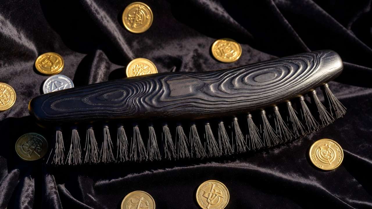 Firebolt broomstick with Galleons showing its high price in Harry Potter