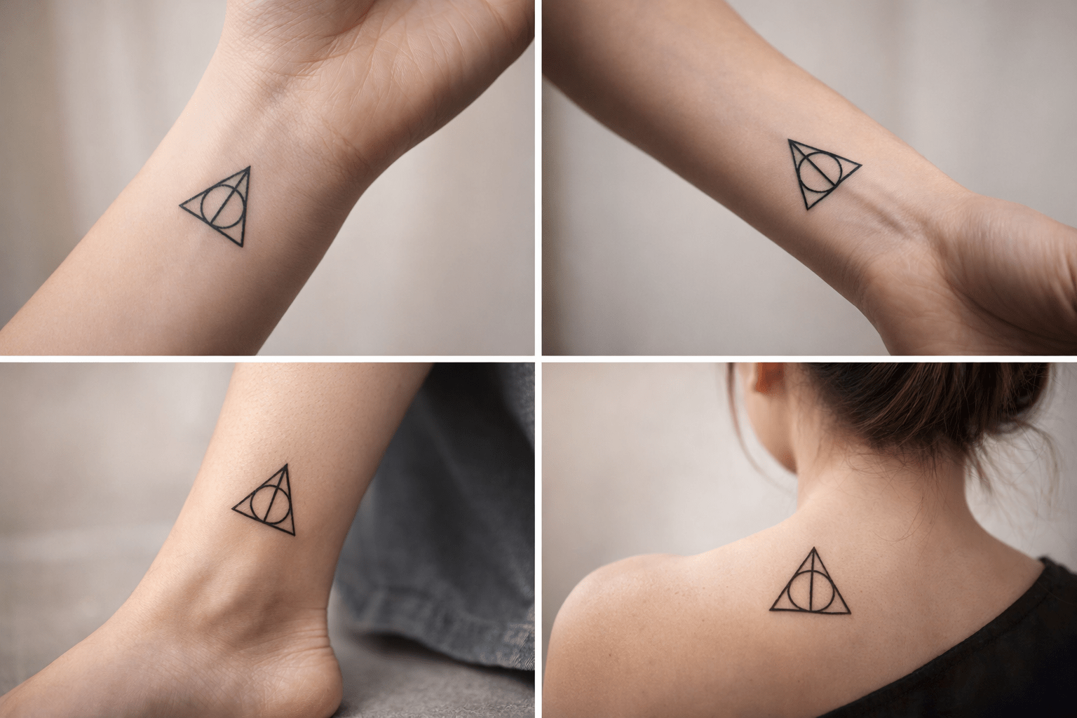 Best placement ideas for Deathly Hallows Harry Potter tattoos on body areas