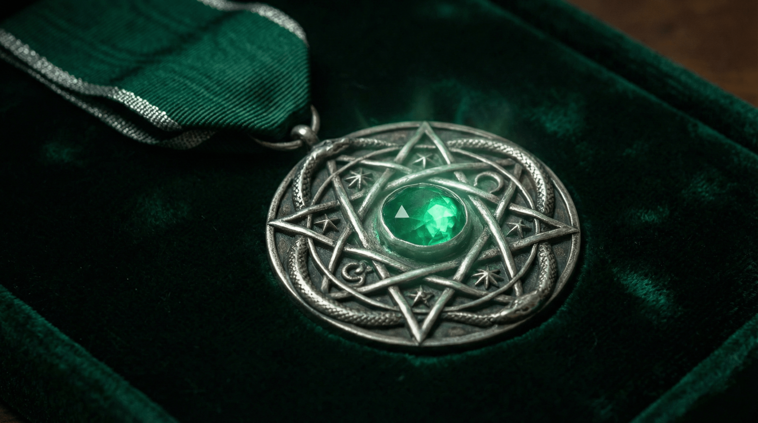 First Class Order of Merlin award medal with green ribbon