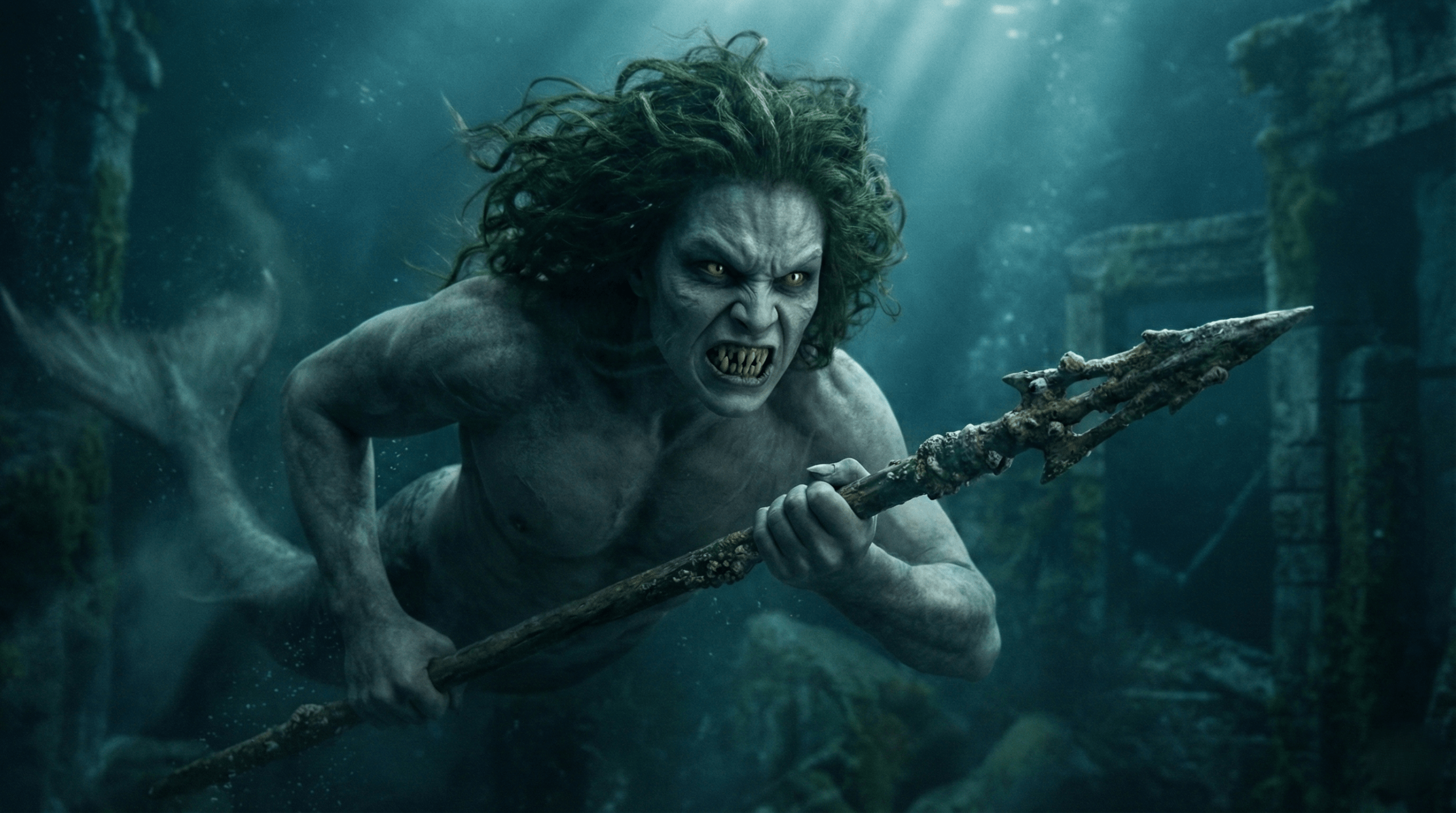 Frightening Black Lake selkie merperson from Harry Potter and the Goblet of Fire