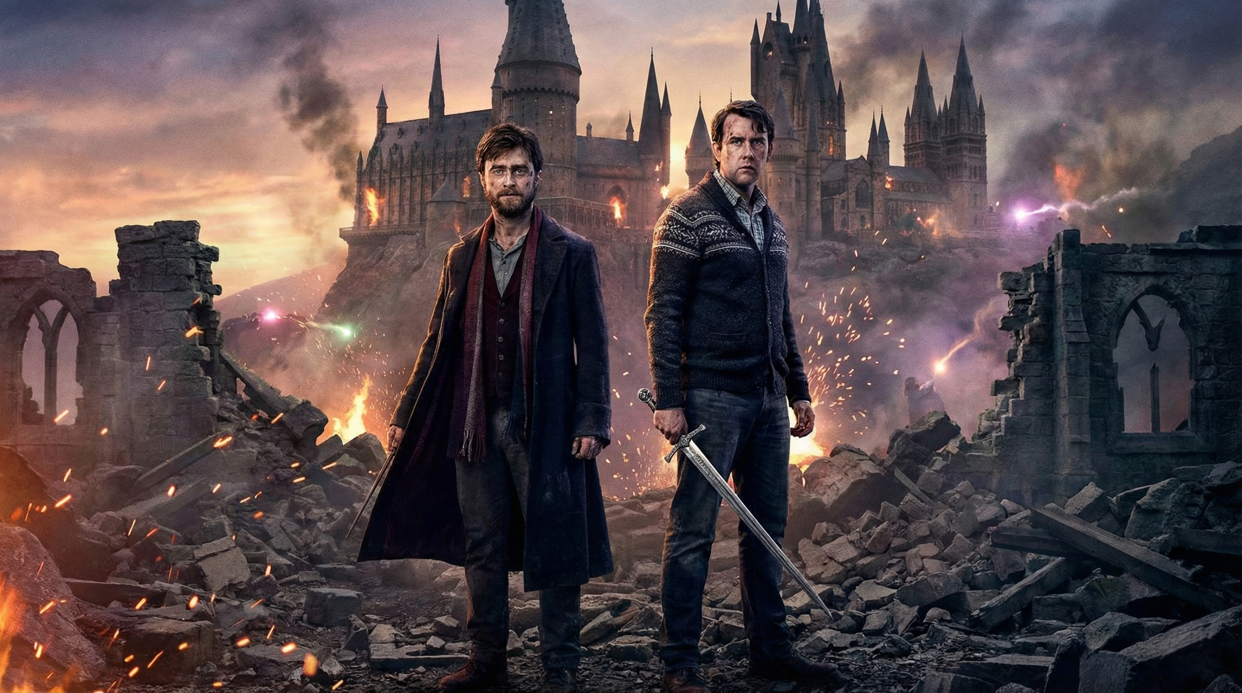 Harry Potter and Neville Longbottom as potential Chosen Ones in the prophecy comparison