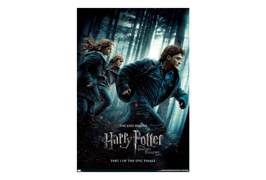 Trends International Harry Potter and the Deathly Hallows: Part 1 - Running One Sheet Wall Poster, 22.375" x 34", Premium Unframed Version