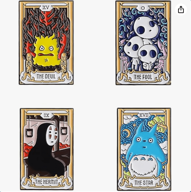 Anime Enamel Pins Set,Funny Brooch Pins for Backpack Jacket Clothes,Cartoon Lapel Badges,Button Aesthetic Pins Bulk (1)