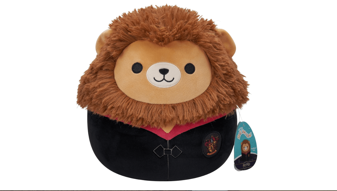 Squishmallows Original “Harry Potter” 10in Gryffindor Lion in Hogwarts Robe Plush - Ultrasoft Official Jazwares Plush (Medium-Sized)