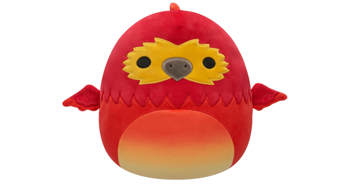 Squishmallows Original “Harry Potter” 10-Inch Fawkes Plush - Ultrasoft Official Jazwares Plush (Medium-Sized)
