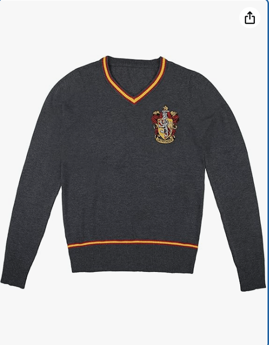 Cinereplicas Harry Potter - Hogwarts Sweater Gryffindor/Slytherin/Ravenclaw/Hufflepuff - XS/S/M/L/XL - Official License