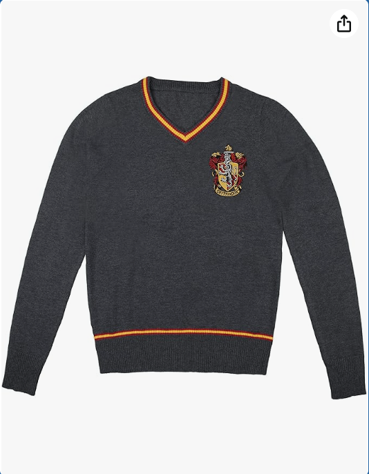 Cinereplicas Harry Potter - Hogwarts Sweater Gryffindor/Slytherin/Ravenclaw/Hufflepuff - XS/S/M/L/XL - Official License