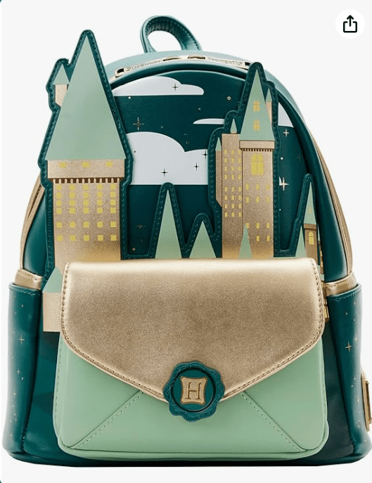 Loungefly Harry Potter Golden Hogwarts Mini Backpack Standard