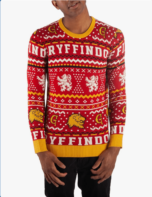 Gryffindor Sweater Harry Potter Sweater Hogwarts Sweater Gryffindor Apparel
