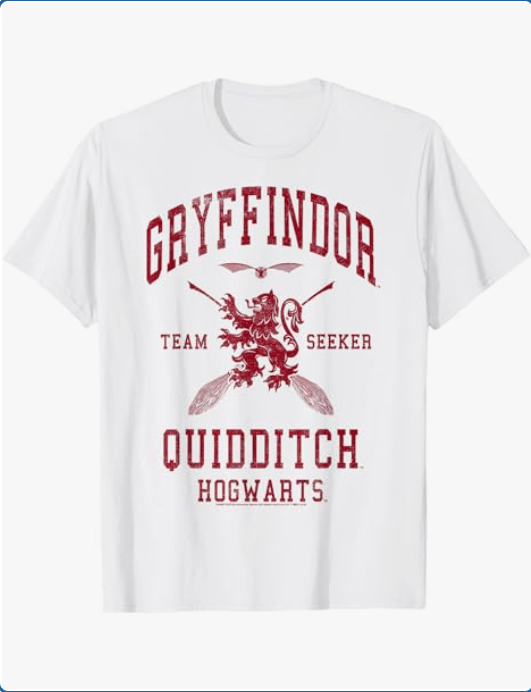 Harry Potter Gryffindor Quidditch Team Seeker T-Shirt