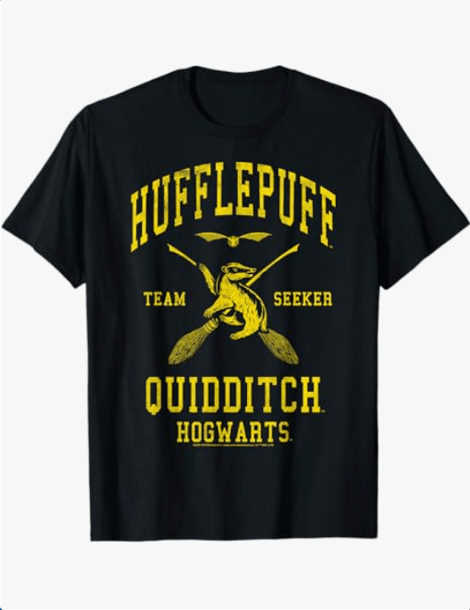 Harry Potter Hufflepuff Quidditch Team Seeker T-Shirt