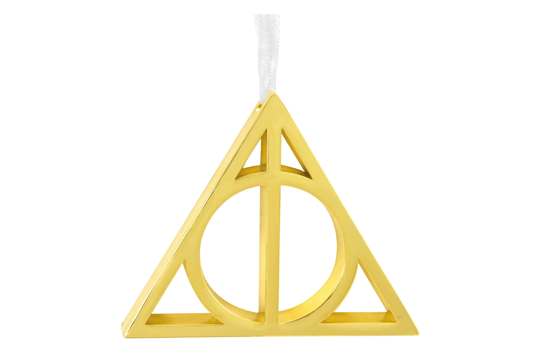Hallmark Harry Potter Deathly Hallows Symbol Christmas Ornament, Metal 