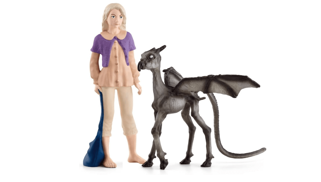 Schleich Harry Potter - Luna Lovegood and Baby Thestral Figurines - 2 PC Harry Potter Set - Wizarding World Collectible Figures for Kids and Adults - Toys...
