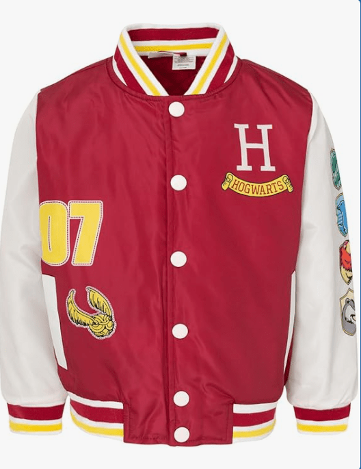 Harry Potter Varsity Bomber Jacket Little Kid to Big Kid Sizes (5-6 - 18-20)
