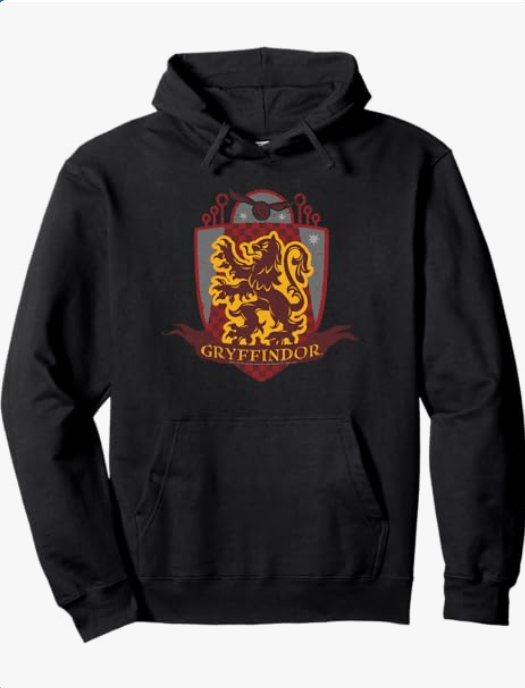 Harry Potter Gryffindor Quidditch Crest Pullover Hoodie
