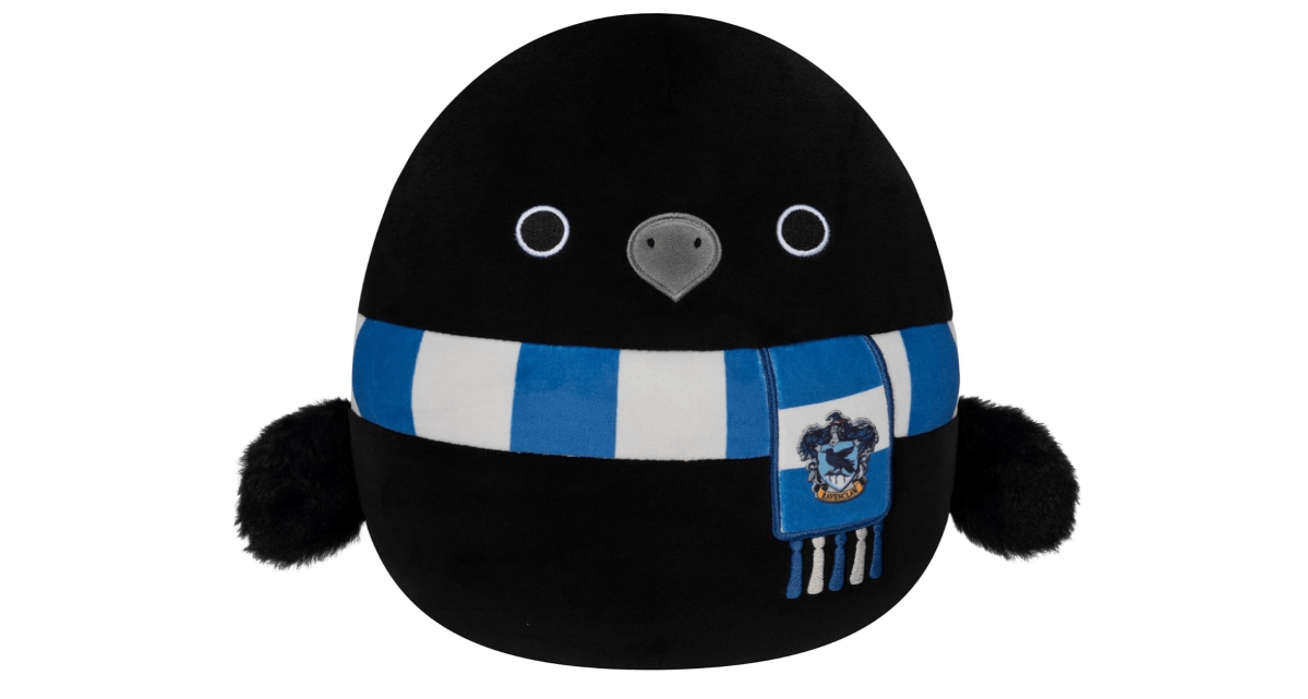 Squishmallows Original Harry Potter 10-Inch Ravenclaw Raven Plush - Medium-Sized Ultrasoft Official Jazwares Plush