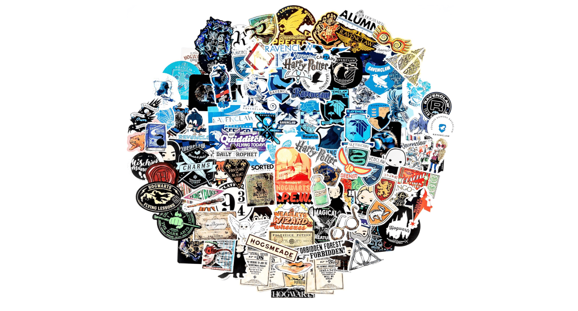 Conquest Journals - Harry Potter Ravenclaw Vinyl Decals, Unique Stickers Including Holograms, Waterproof and UV Resistant,...